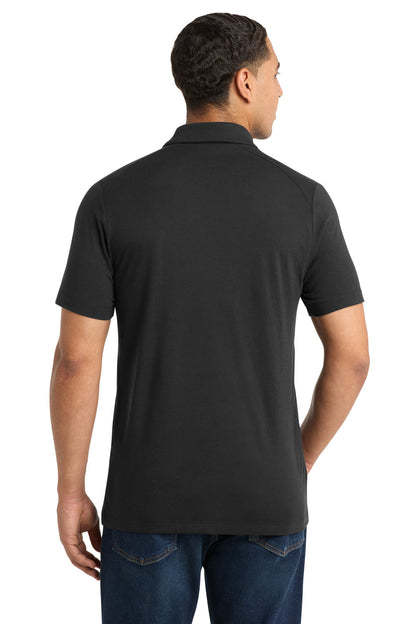 Black Triad So Sport-Tek PosiCharge Tri-Blend Wicking Polo. ST405 plain