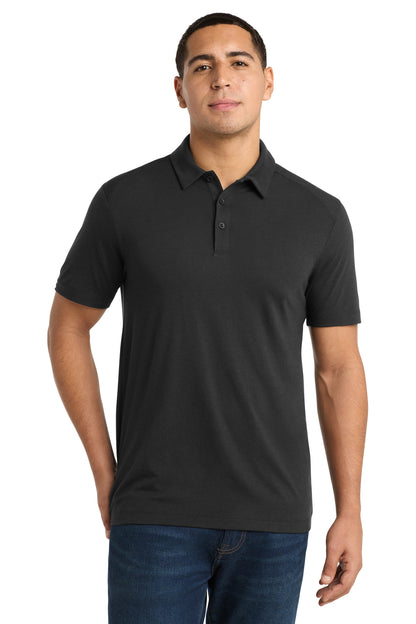 Black Triad So Sport-Tek PosiCharge Tri-Blend Wicking Polo. ST405 plain