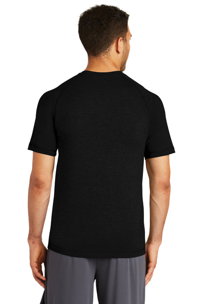 Black Triad So Sport-Tek PosiCharge Tri-Blend Wicking Raglan Tee. ST400 plain