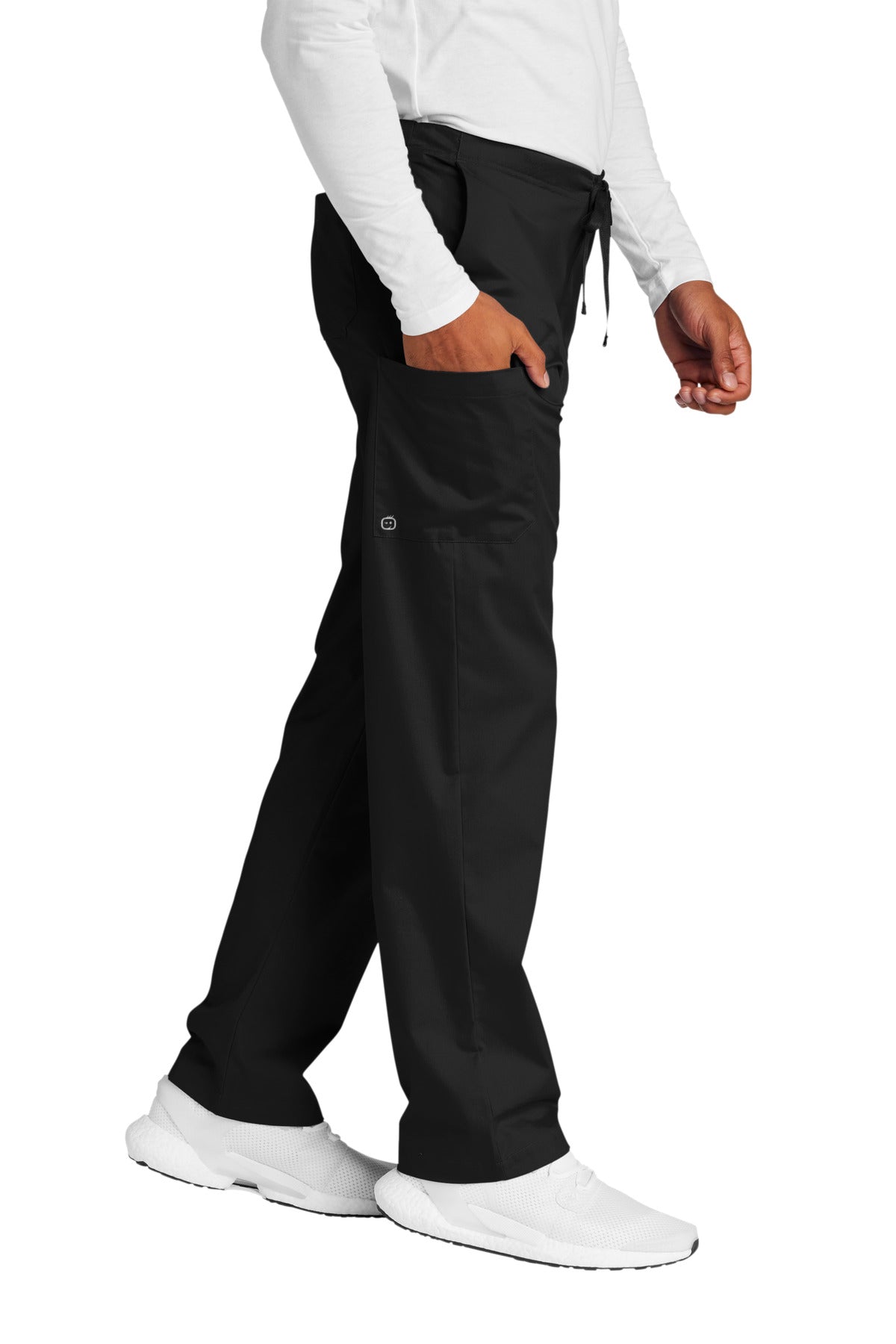 Black Wink Unisex WorkFlex Cargo Pant WW3150 plain