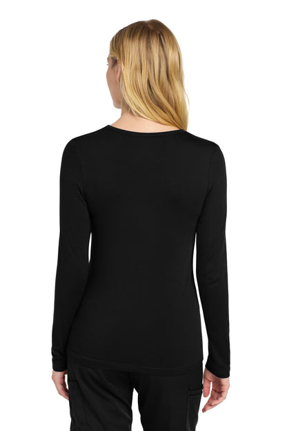 Black Wink Women's Long Sleeve Layer Tee WW4029 plain