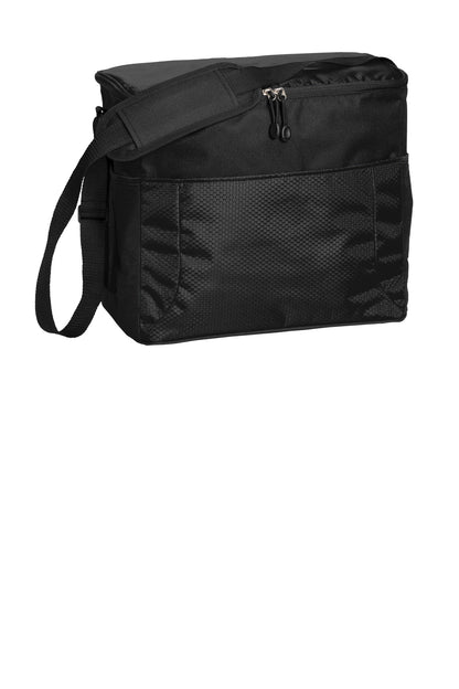 Black/Black Port Authority 24-Can Cube Cooler. BG514 plain