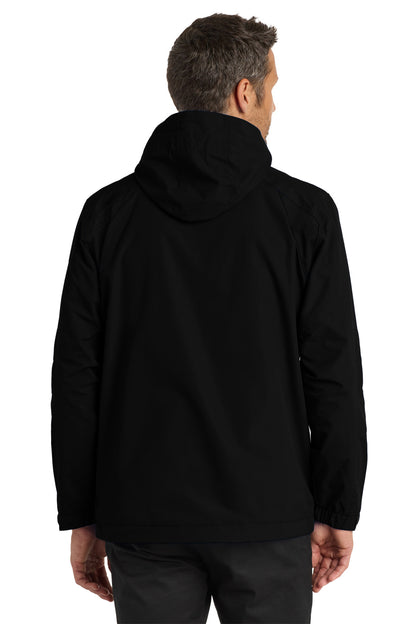Black/Black Port Authority All-Season II Jacket. J304 plain