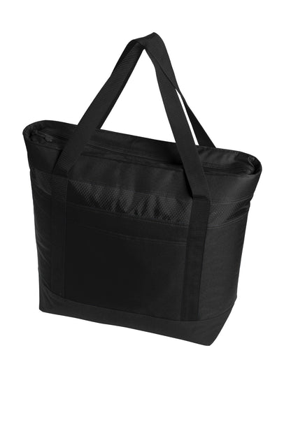 Black/Black Port Authority Large Tote Cooler. BG527 plain