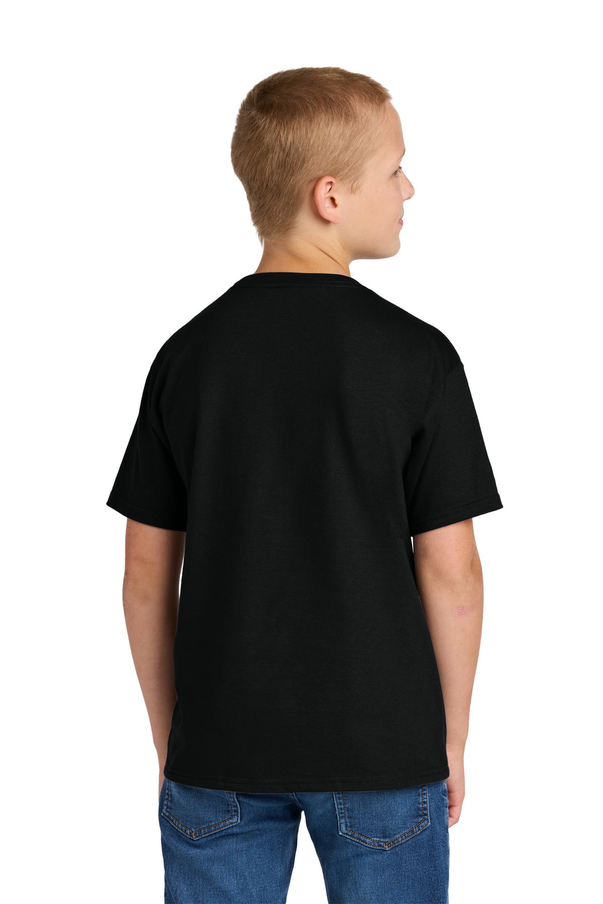 BlackInk Jerzees Ultimate Youth Ring Spun T-Shirt IC46B plain
