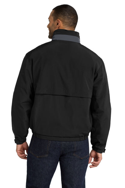 Black/Steel Gy Port Authority Legacy Jacket. J764 plain