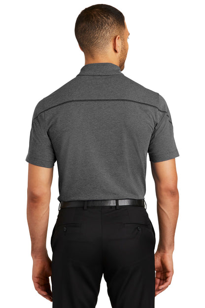 Blacktop Hthr OGIO Tread Polo. OG135 plain