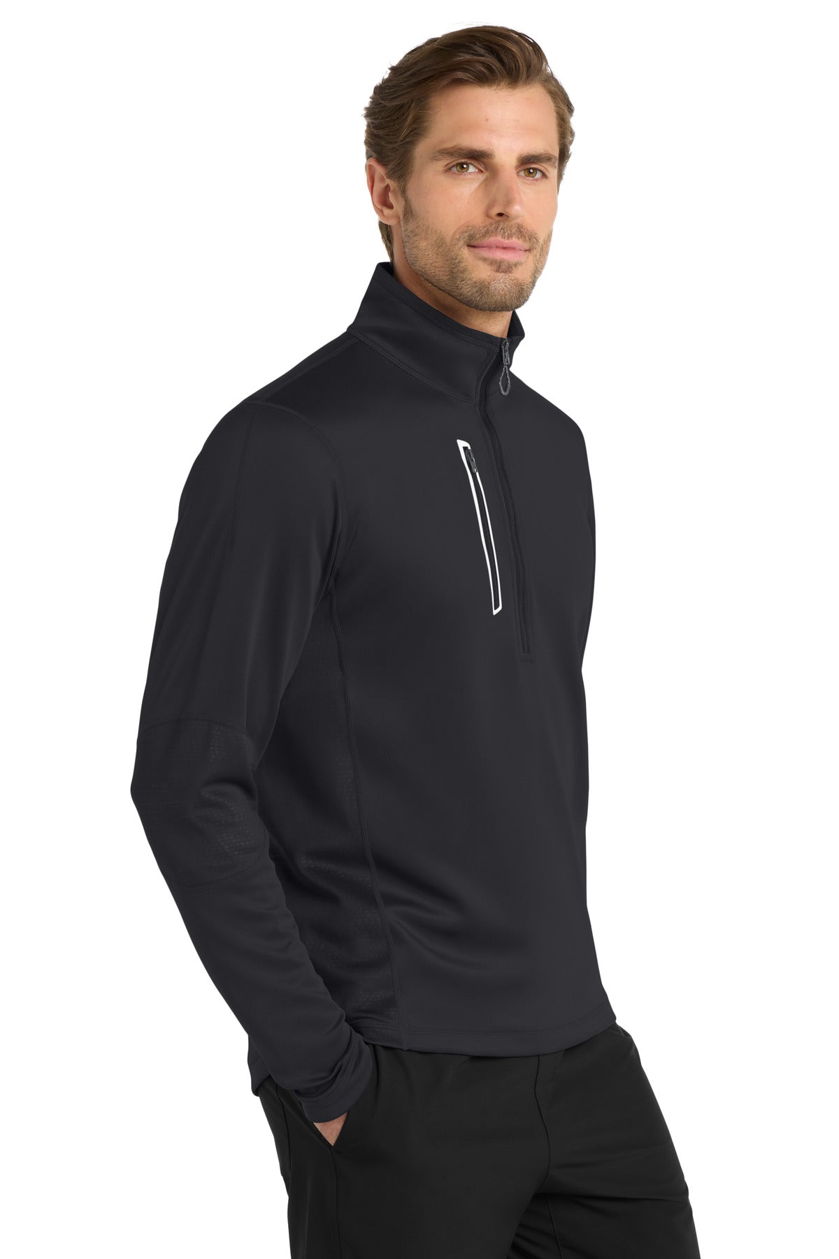 Blacktop OGIO Fulcrum 1/4-Zip. OE701 plain