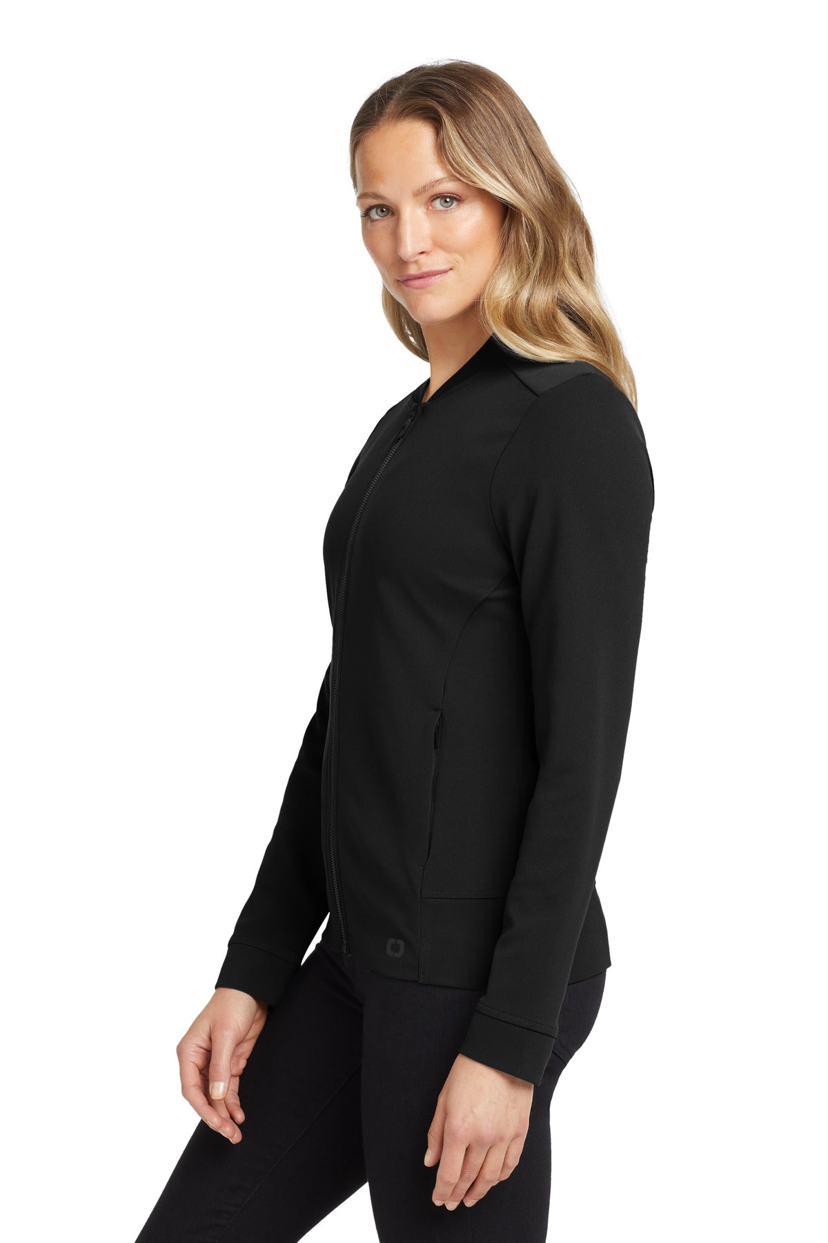 Blacktop OGIO Women's Hinge Full-Zip. LOG820 plain