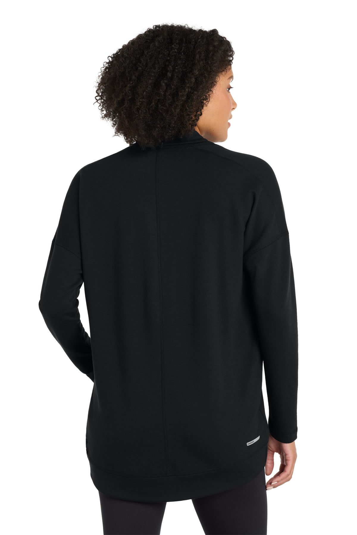 Blacktop OGIO Women's Luuma Cocoon Fleece. LOG811 plain