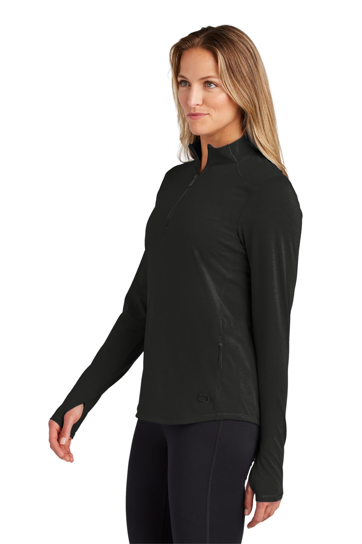 Blacktop OGIO Women's Motion 1/4-Zip LOG153 plain