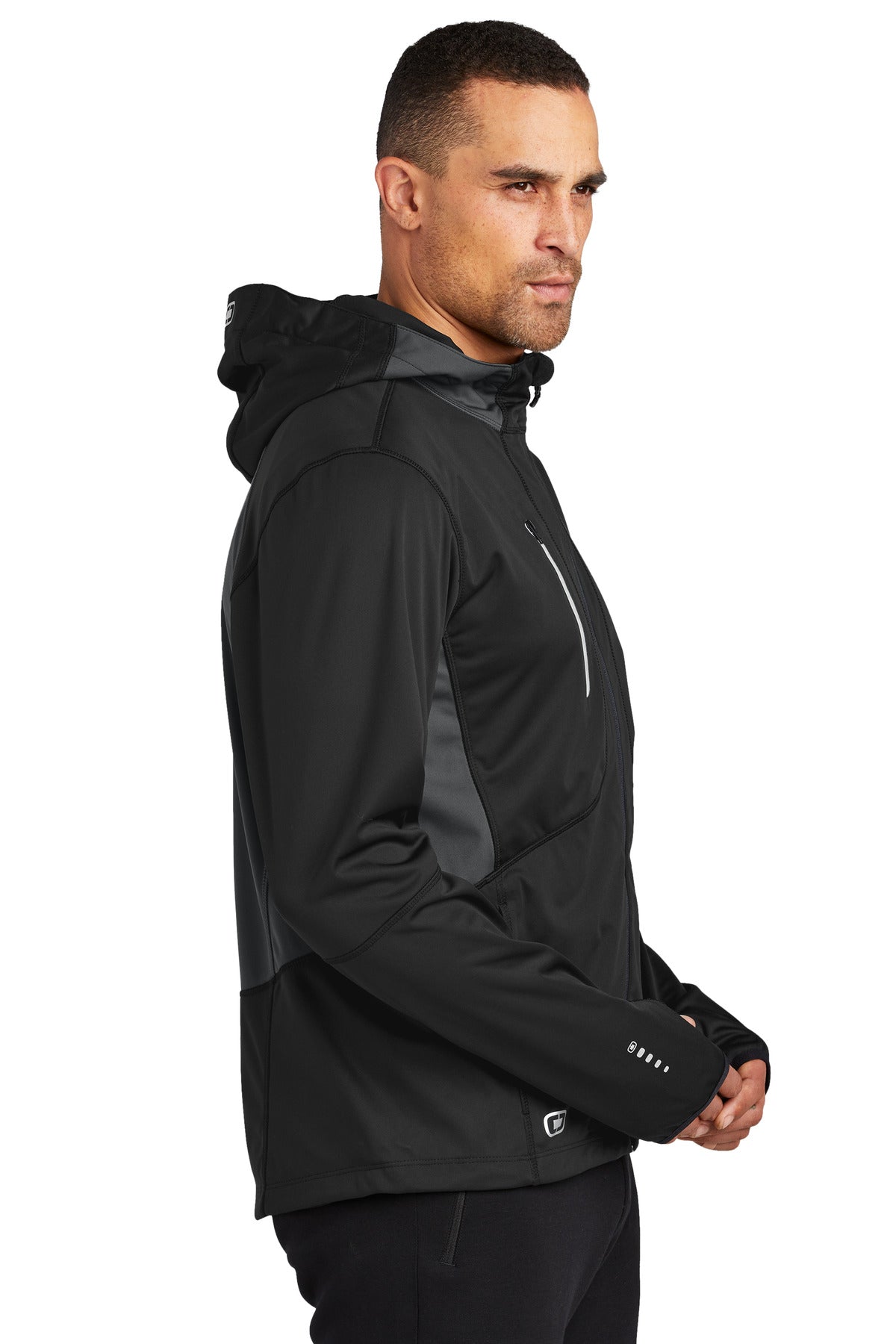 Blcktp/Gear Gy OGIO Pivot Soft Shell. OE721 plain