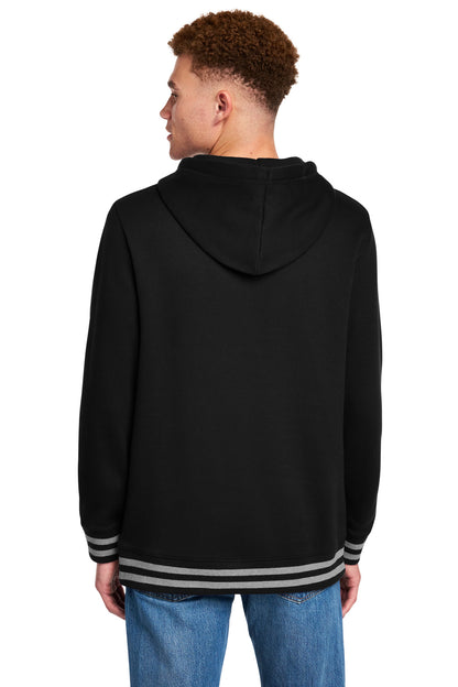 Blk/AthHtr New Era Comeback Fleece Pullover Hoodie NEA550 plain
