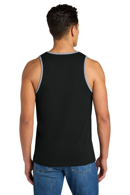 Blk/HtGray Next Level Apparel Cotton Muscle Tank NL3633 plain