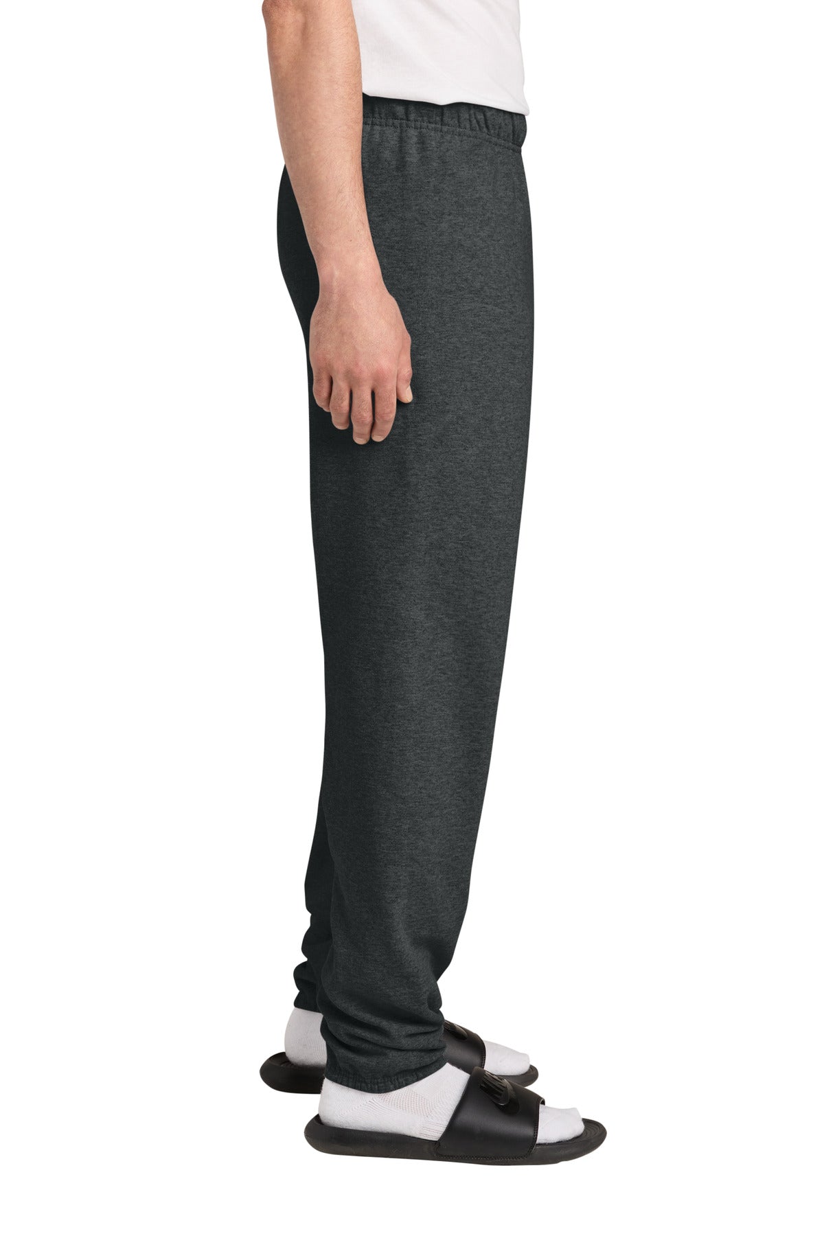 BlkHthr Jerzees - NuBlend Sweatpant. 973M plain