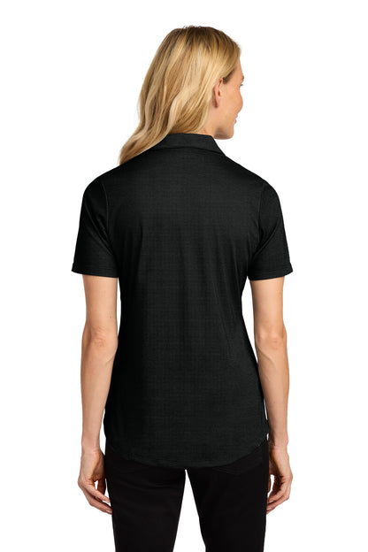 BlkHthr Port Authority Women's Fine Pique Blend Polo LK830 plain