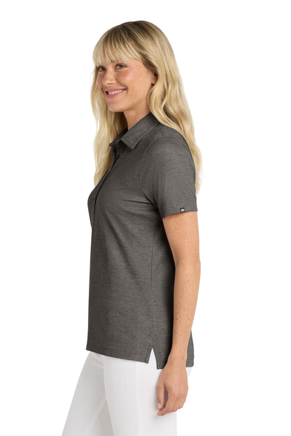 BlkHthr TravisMathew Women's Oceanside Heather Polo TM1WW002 plain