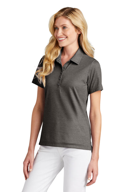BlkHthr TravisMathew Women's Oceanside Heather Polo TM1WW002 plain