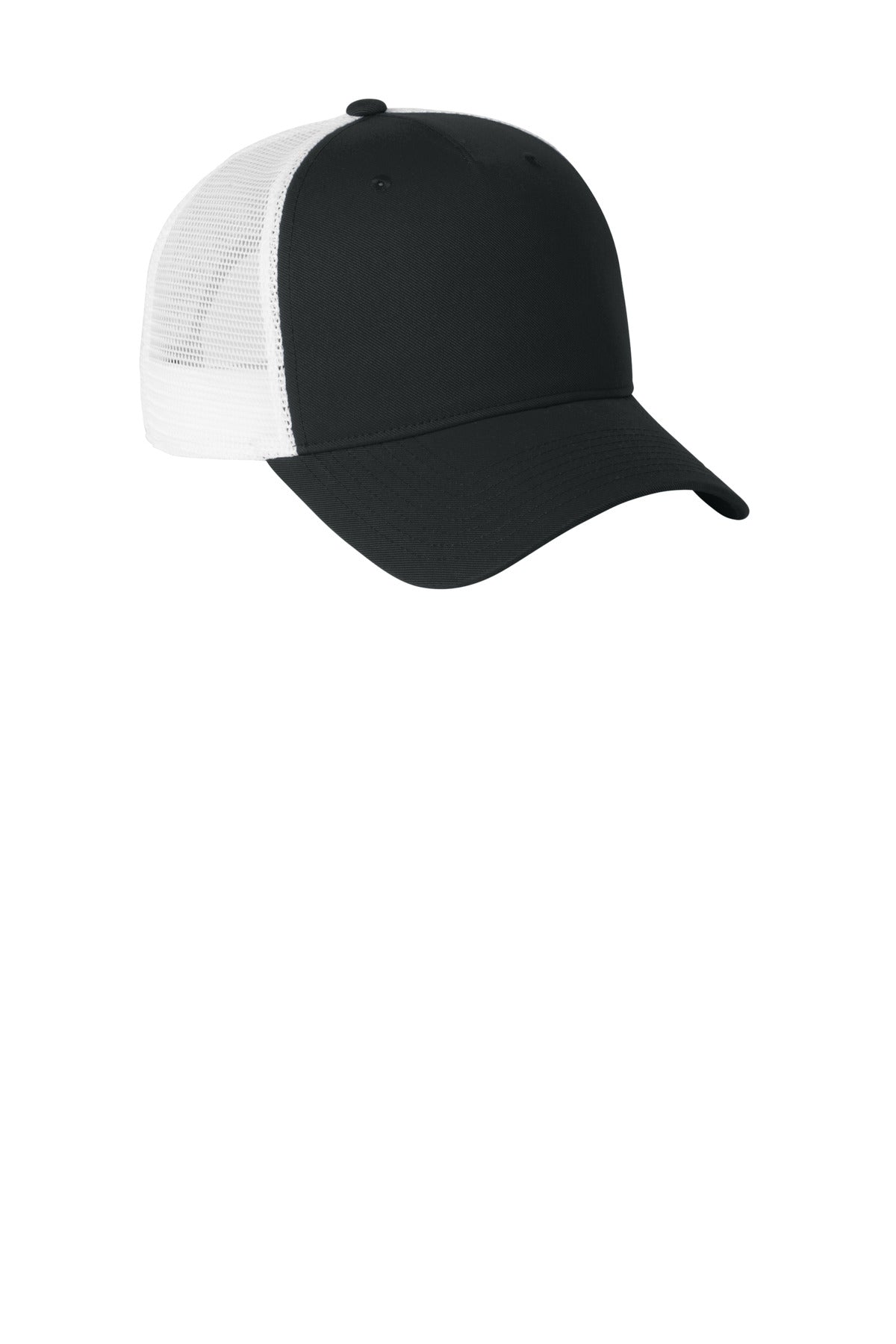 Blk/White Nike Snapback Mesh Trucker Cap NKFN9893 plain