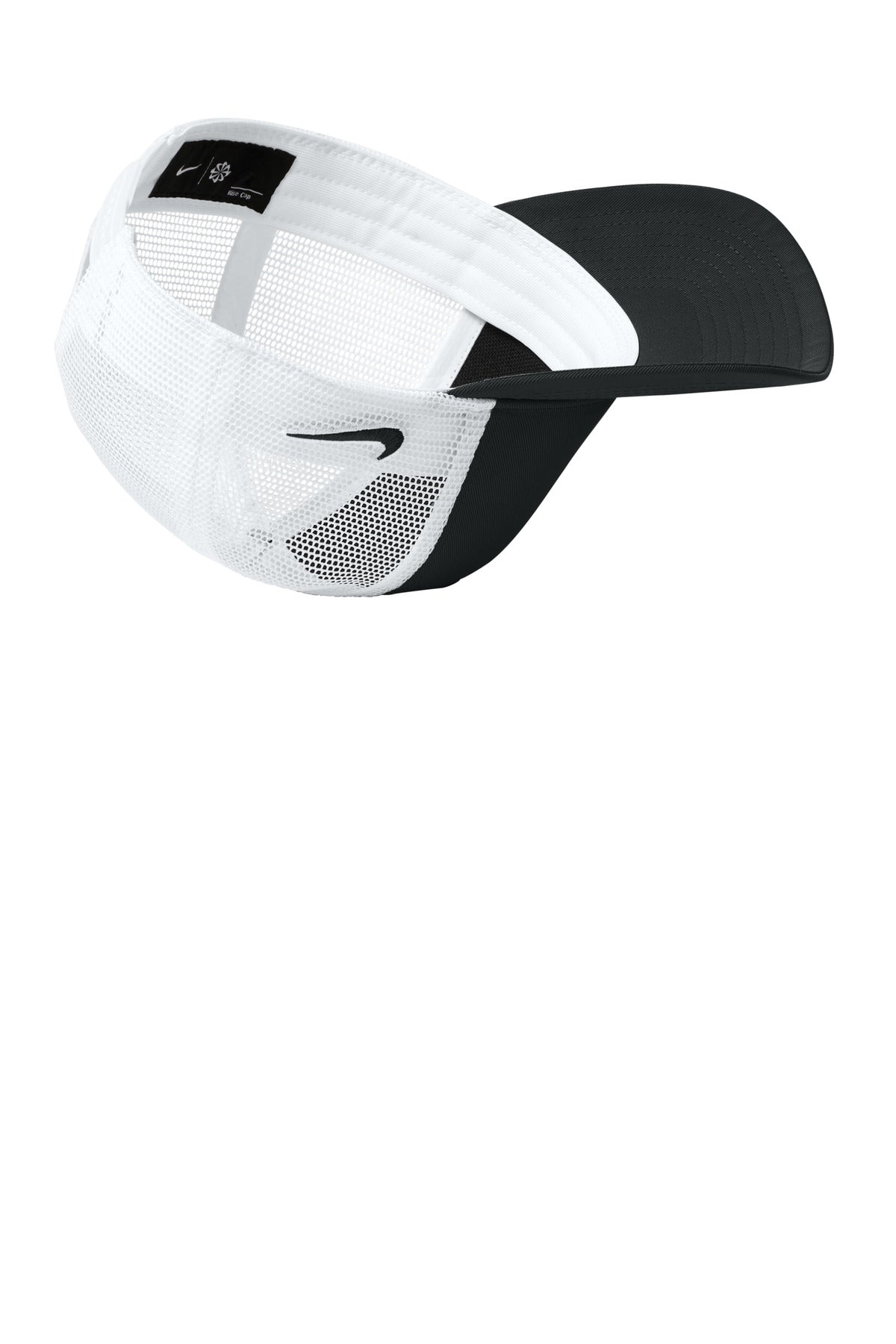 Blk/White Nike Snapback Mesh Trucker Cap NKFN9893