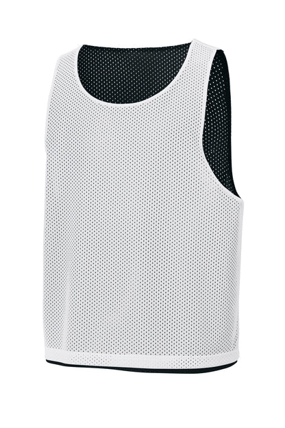 Blk/White Sport-Tek Lacrosse Reversible Pinnie ST512 plain