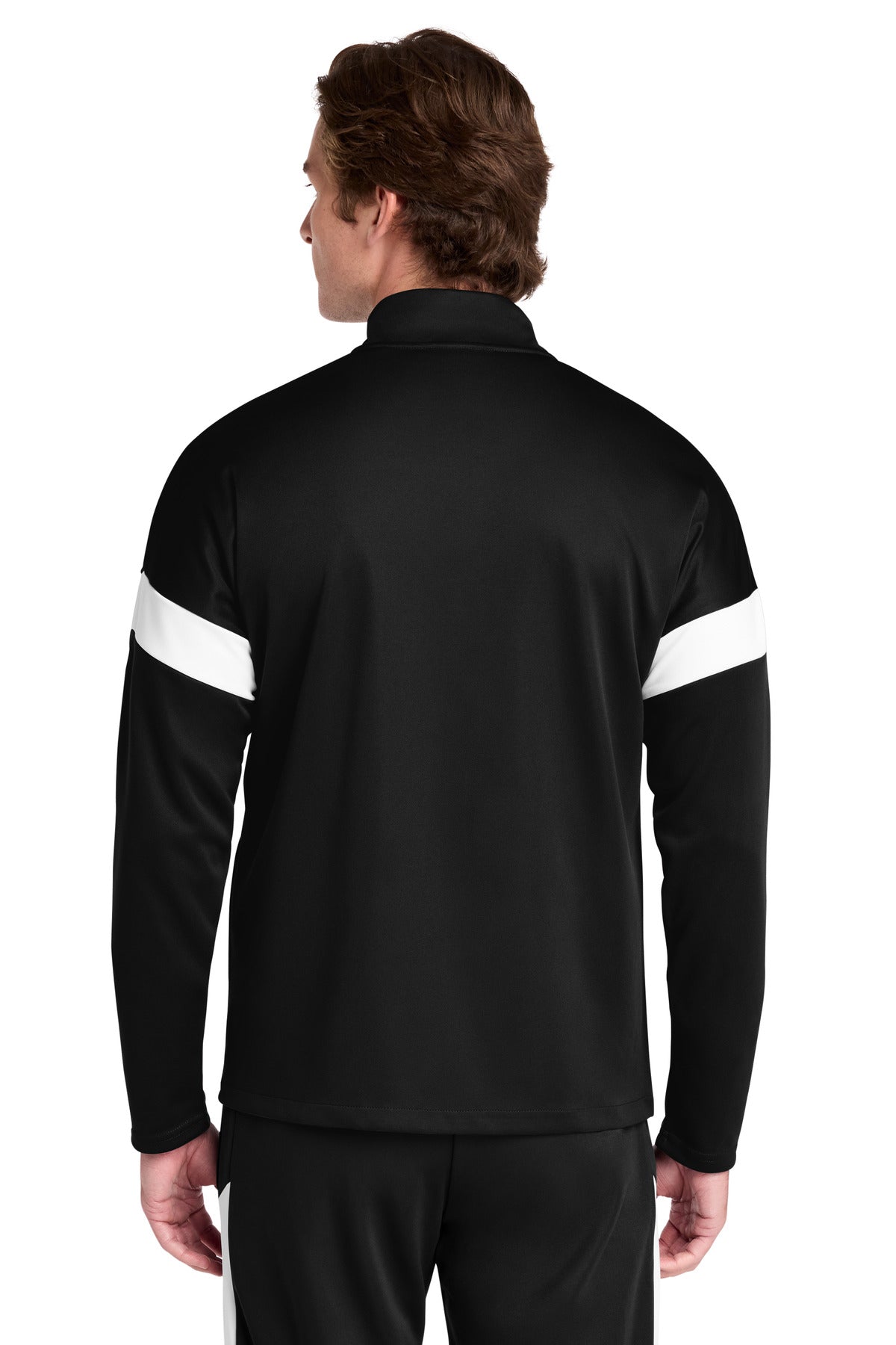 Blk/White Sport-Tek Travel Full-Zip Jacket ST800