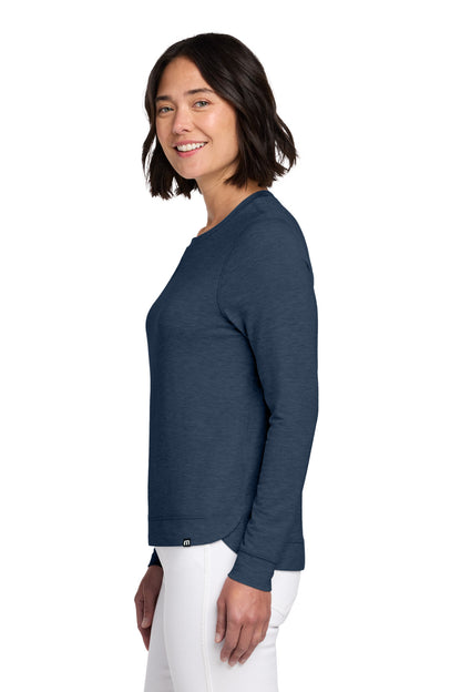 BlNightsHt TravisMathew Women's Long Weekend Crew TM1LD003 plain