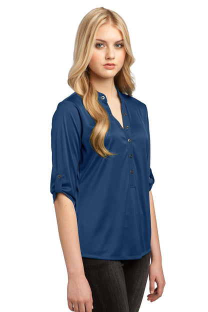 Blue Indigo OGIO - Crush Henley. LOG111 plain