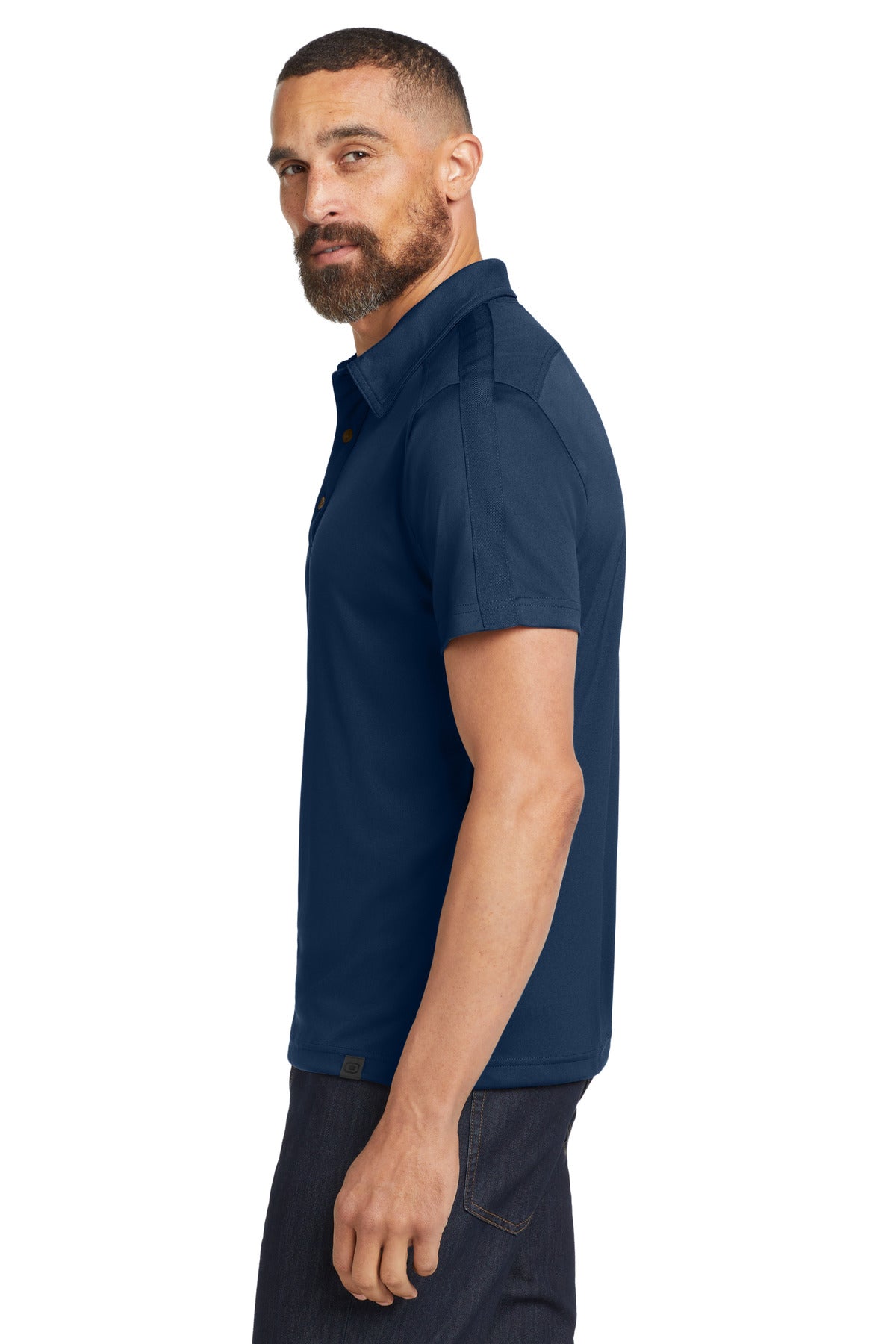 Blue Indigo OGIO - Hybrid Polo. OG109 plain