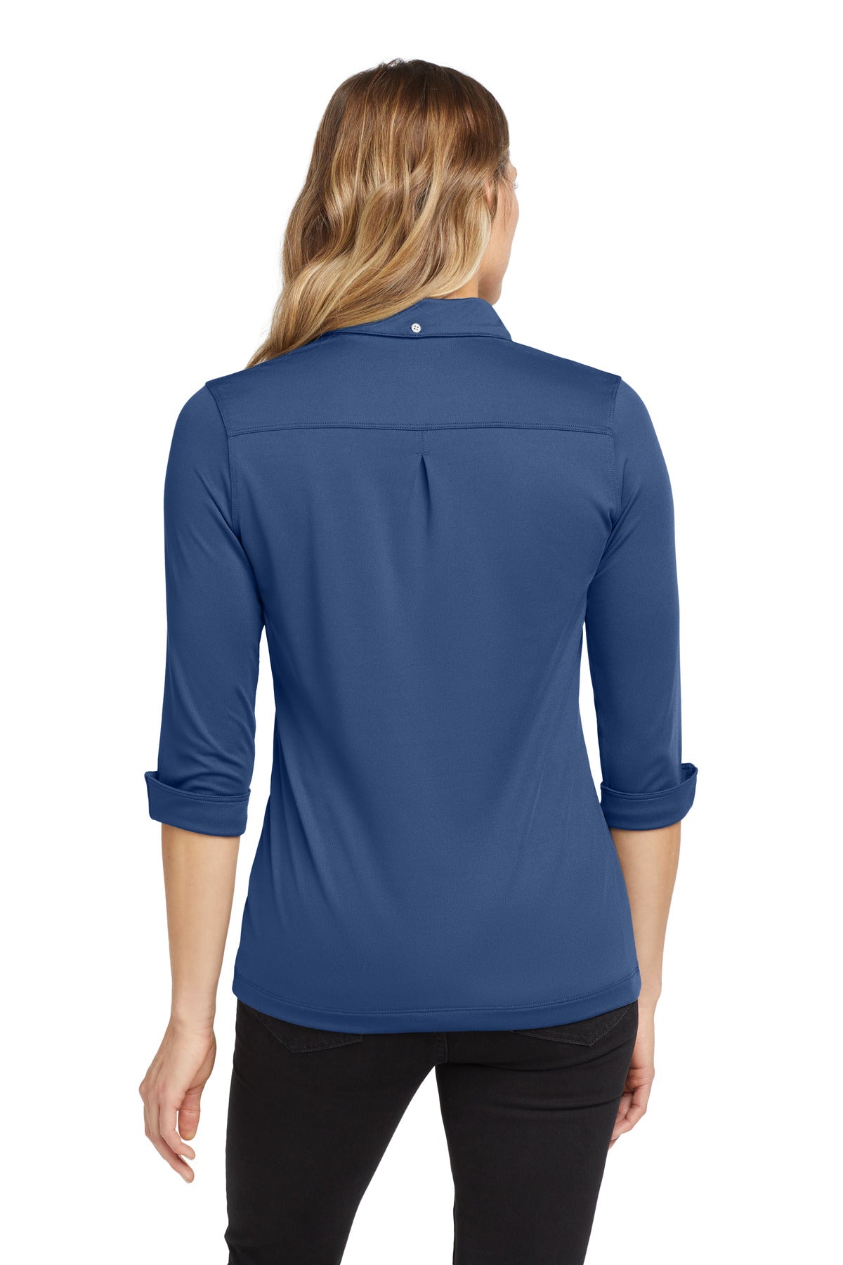 Blue Indigo OGIO Women's Gauge Polo. LOG122 plain