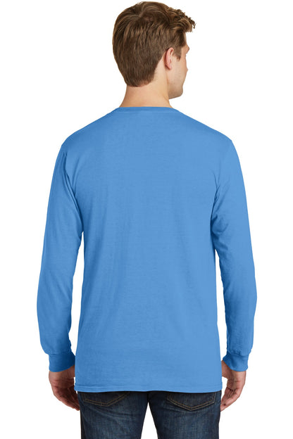 Blue Moon Port & Co Beach Wash Garment-Dyed Long Sleeve Tee PC099LS plain