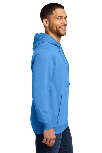 Blue Moon Port & Co Beach Wash Garment-Dyed Pullover Hooded Sweatshirt. PC098H plain