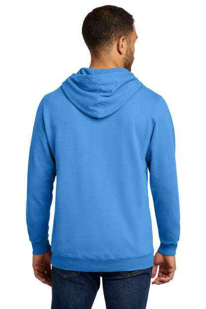Blue Moon Port & Co Beach Wash Garment-Dyed Pullover Hooded Sweatshirt. PC098H plain