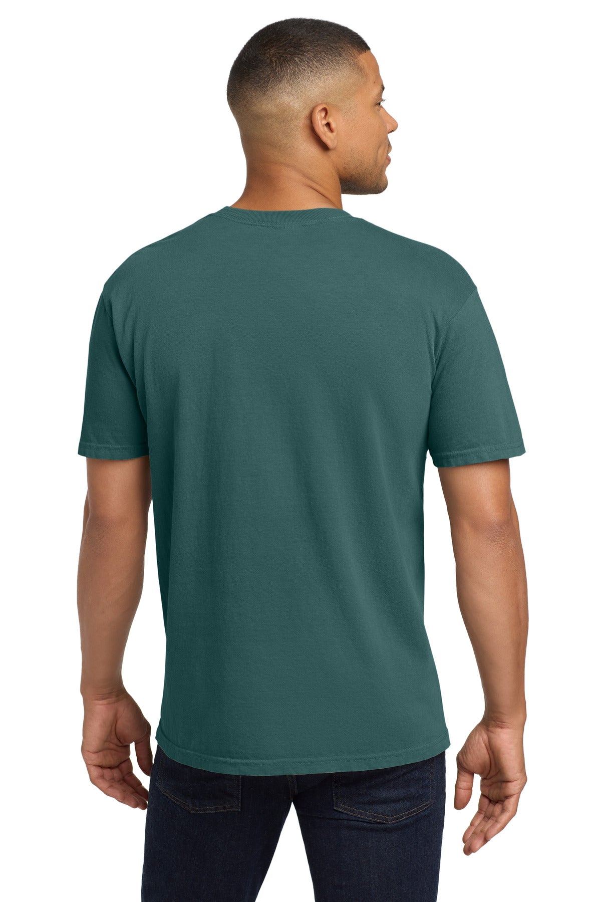 Blue Spruce COMFORT COLORS Heavyweight Ring Spun Pocket Tee. 6030 plain