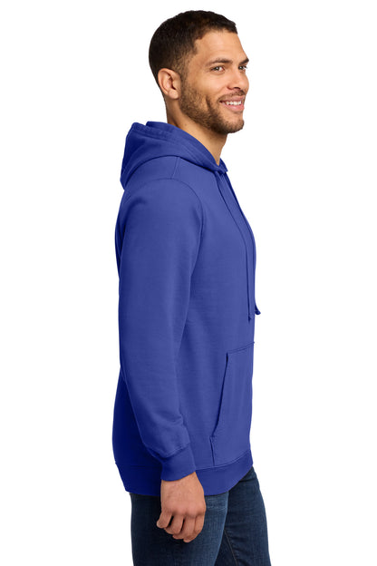 BlueIris Port & Co Beach Wash Garment-Dyed Pullover Hooded Sweatshirt. PC098H plain