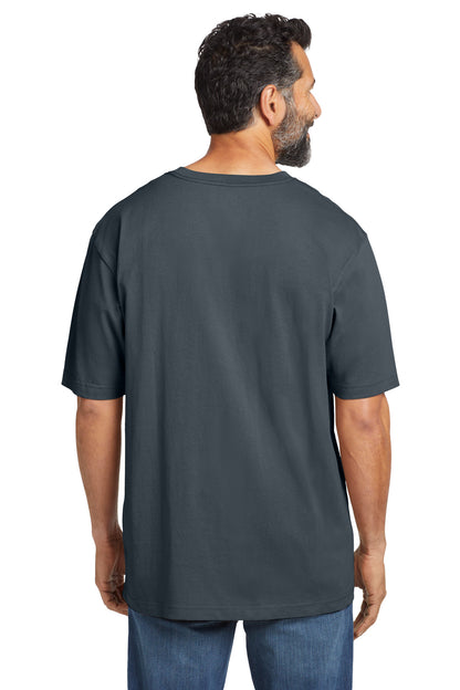 Bluestone Carhartt Tall Workwear Pocket Short Sleeve T-Shirt. CTTK87 plain