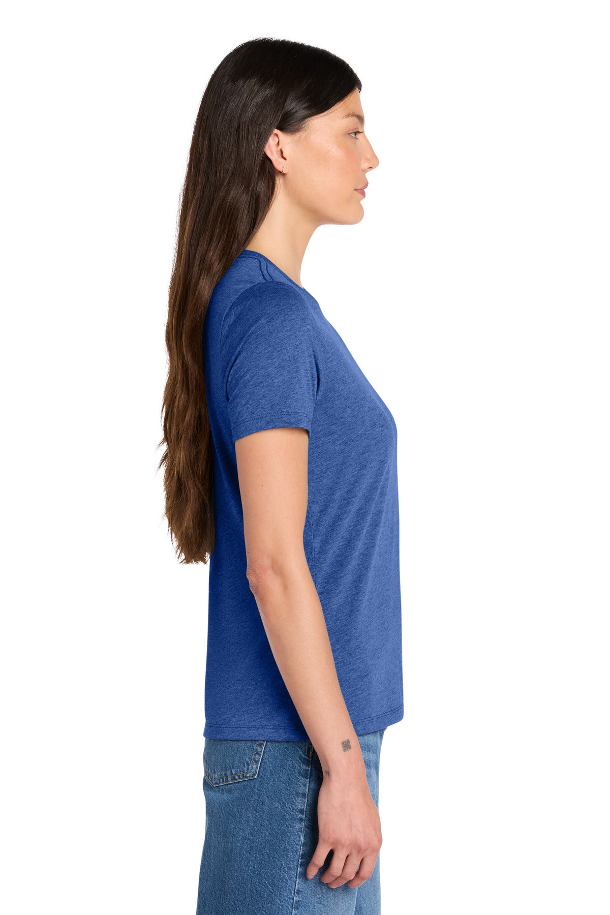BlueTB BELLA+CANVAS Women's Relaxed Triblend Tee BC6413 plain