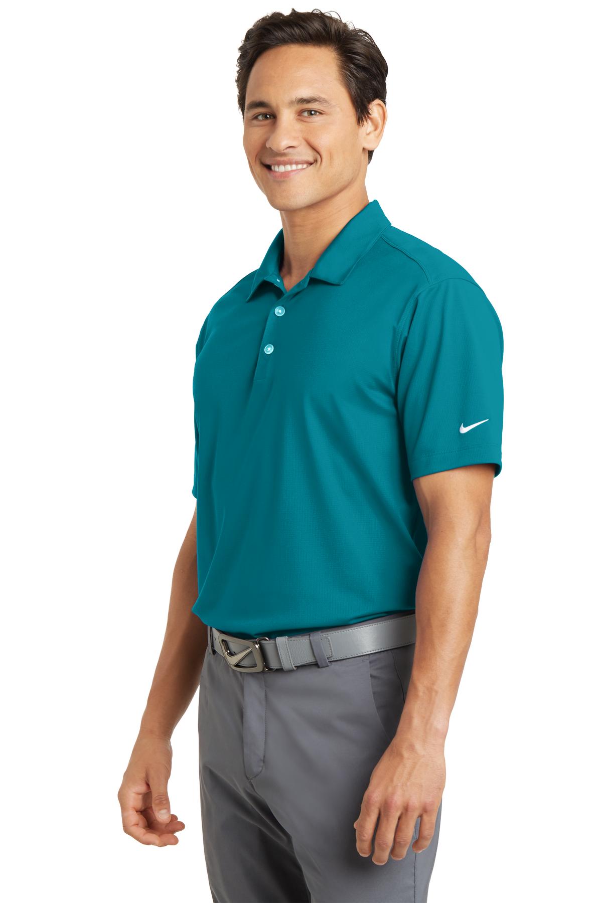 Blustery Nike Dri-FIT Vertical Mesh Polo. 637167 plain