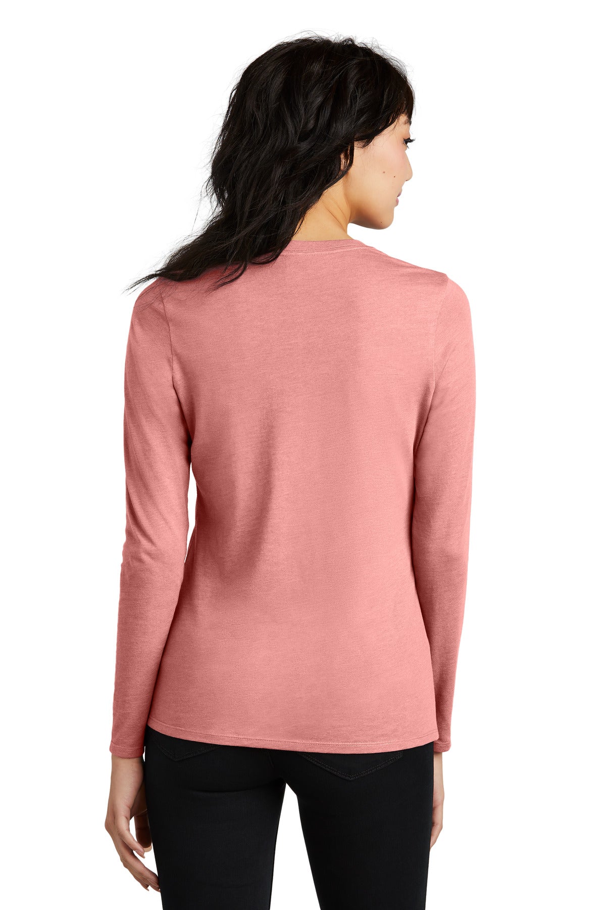 BlustFrost District Women's Perfect Blend CVC Long Sleeve Tee DT110 plain