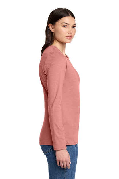 BlustFrost District Women's Perfect Blend CVC Long Sleeve Tee DT110 plain