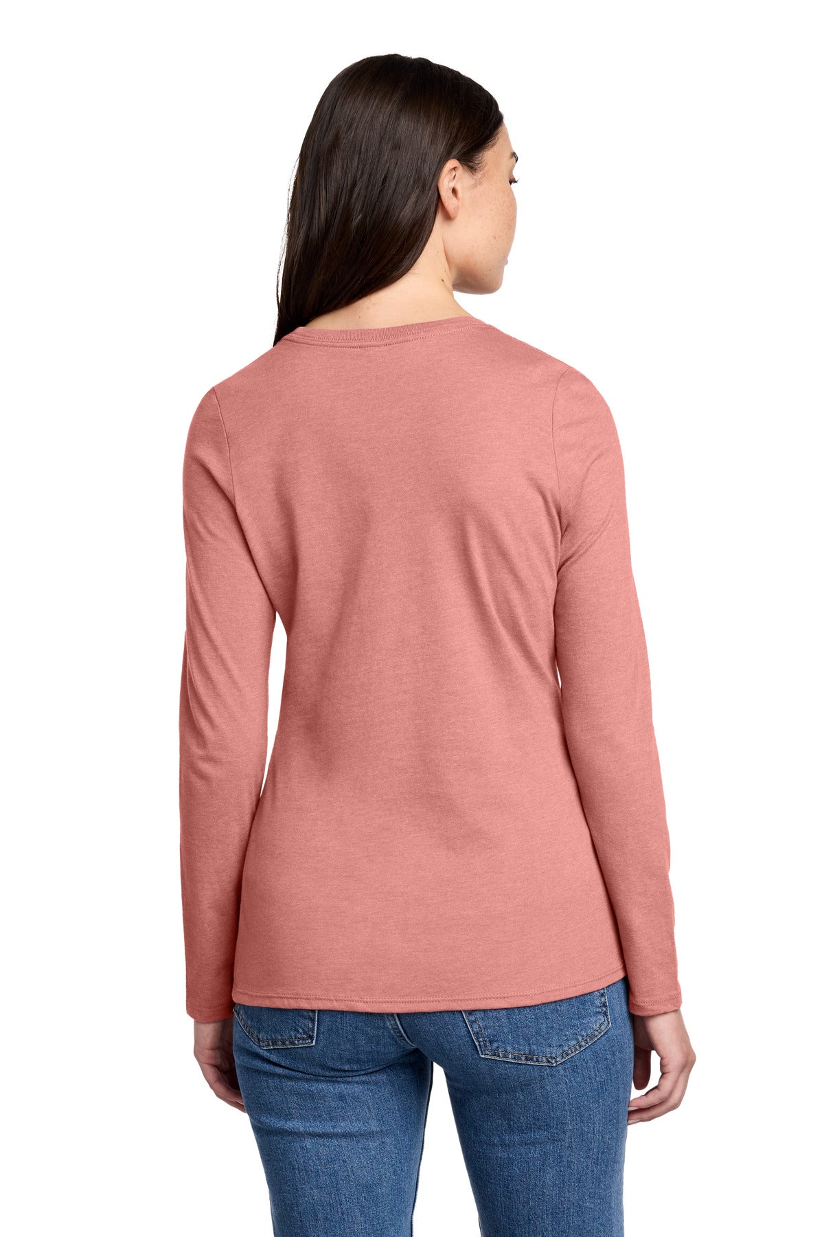 BlustFrost District Women's Perfect Blend CVC Long Sleeve Tee DT110 plain