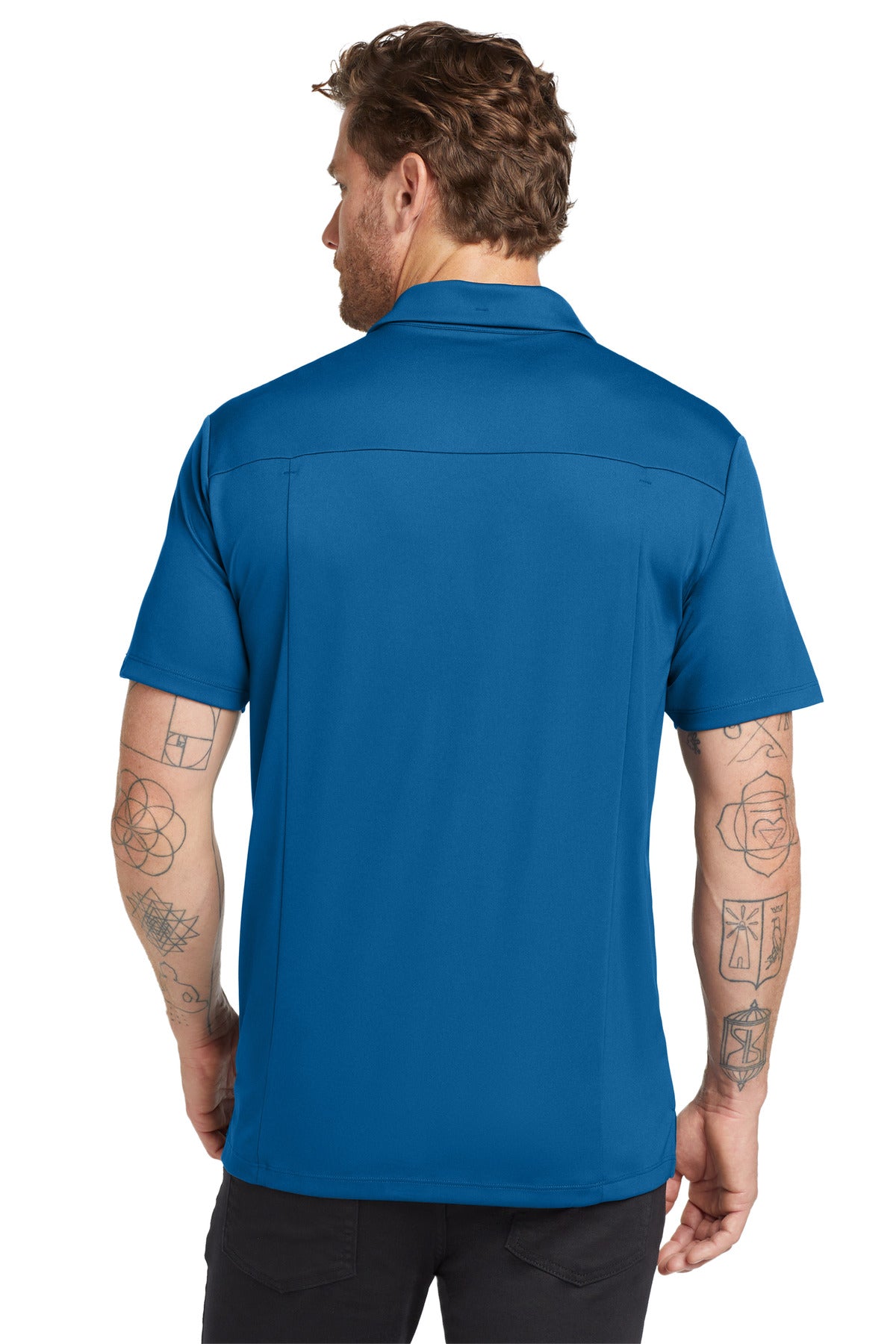 Bolt Blue OGIO Framework Polo. OG125 plain