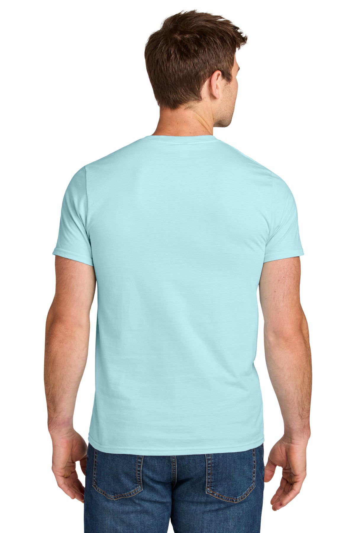 BreezyBlue Jerzees Ultimate Unisex Ring Spun T-Shirt IC46M plain