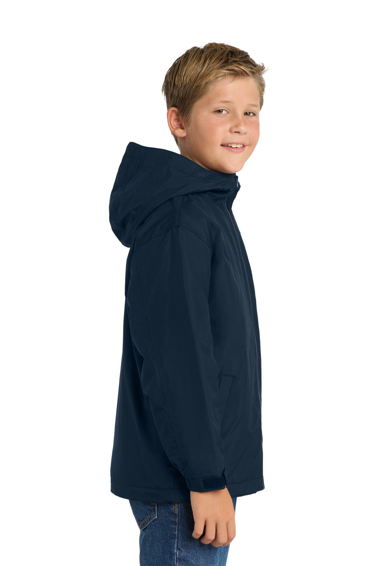 Bright Navy Port Authority Youth Team Jacket. YJP56