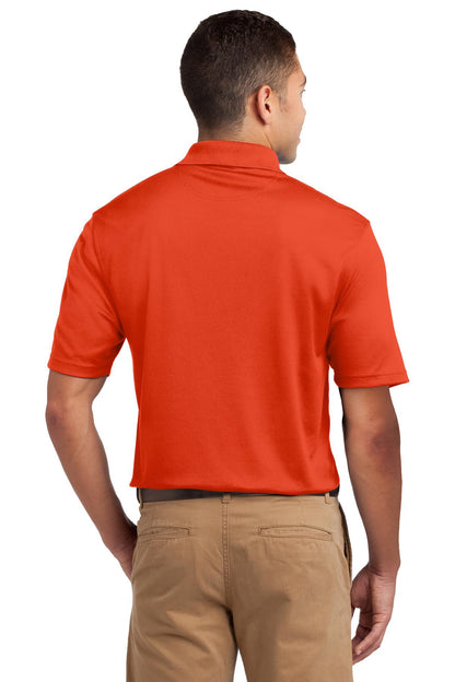 Bright Orange Sport-Tek Dri-Mesh Polo. K469 plain
