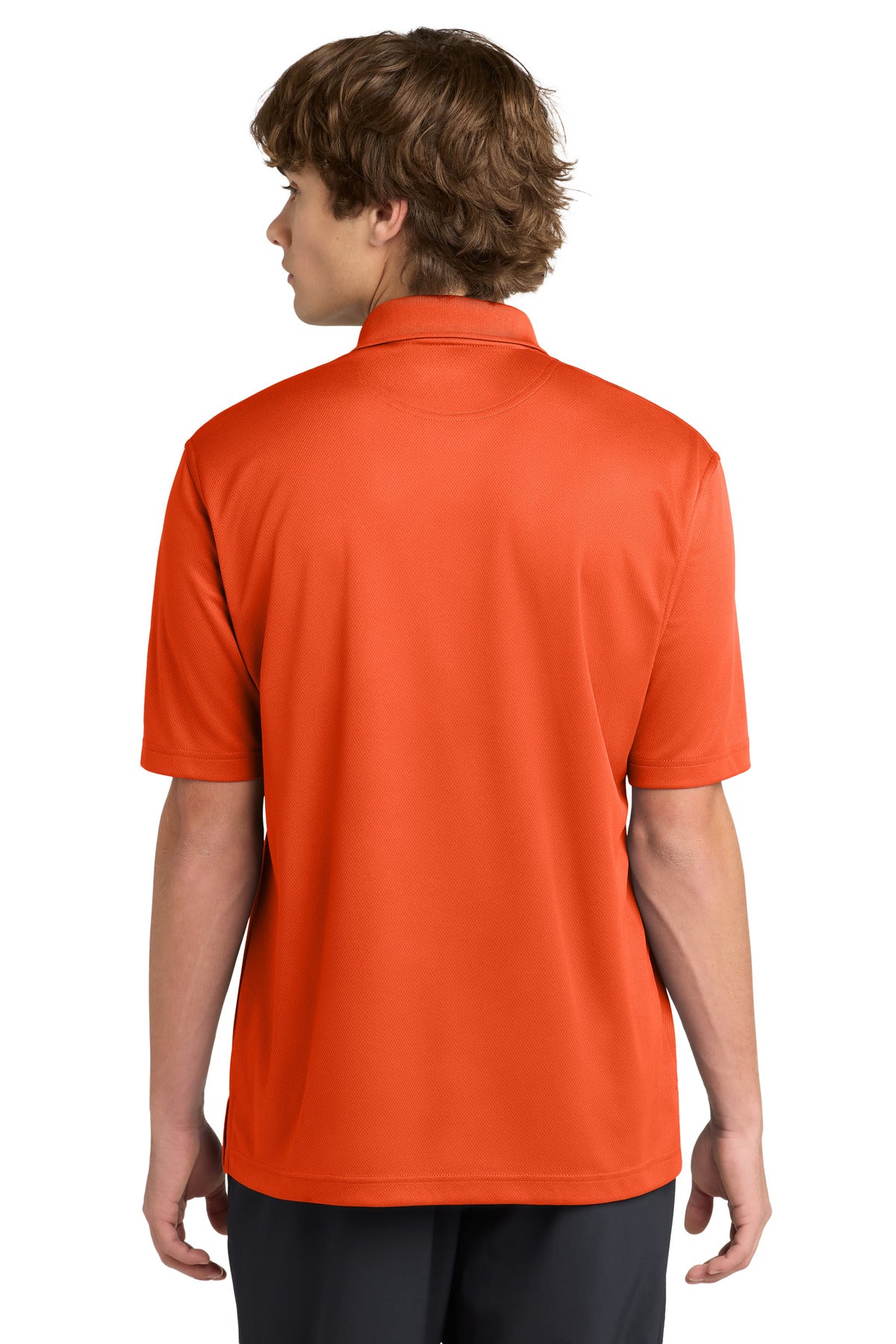 Bright Orange Sport-Tek Dri-Mesh Polo. K469 plain