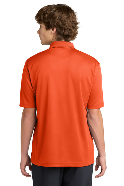 Bright Orange Sport-Tek Dri-Mesh Polo. K469 plain