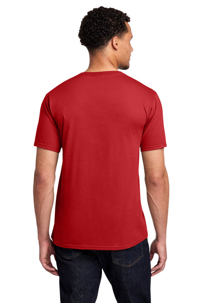 Bright Red Port & Co Fan Favorite Tee. PC450 plain