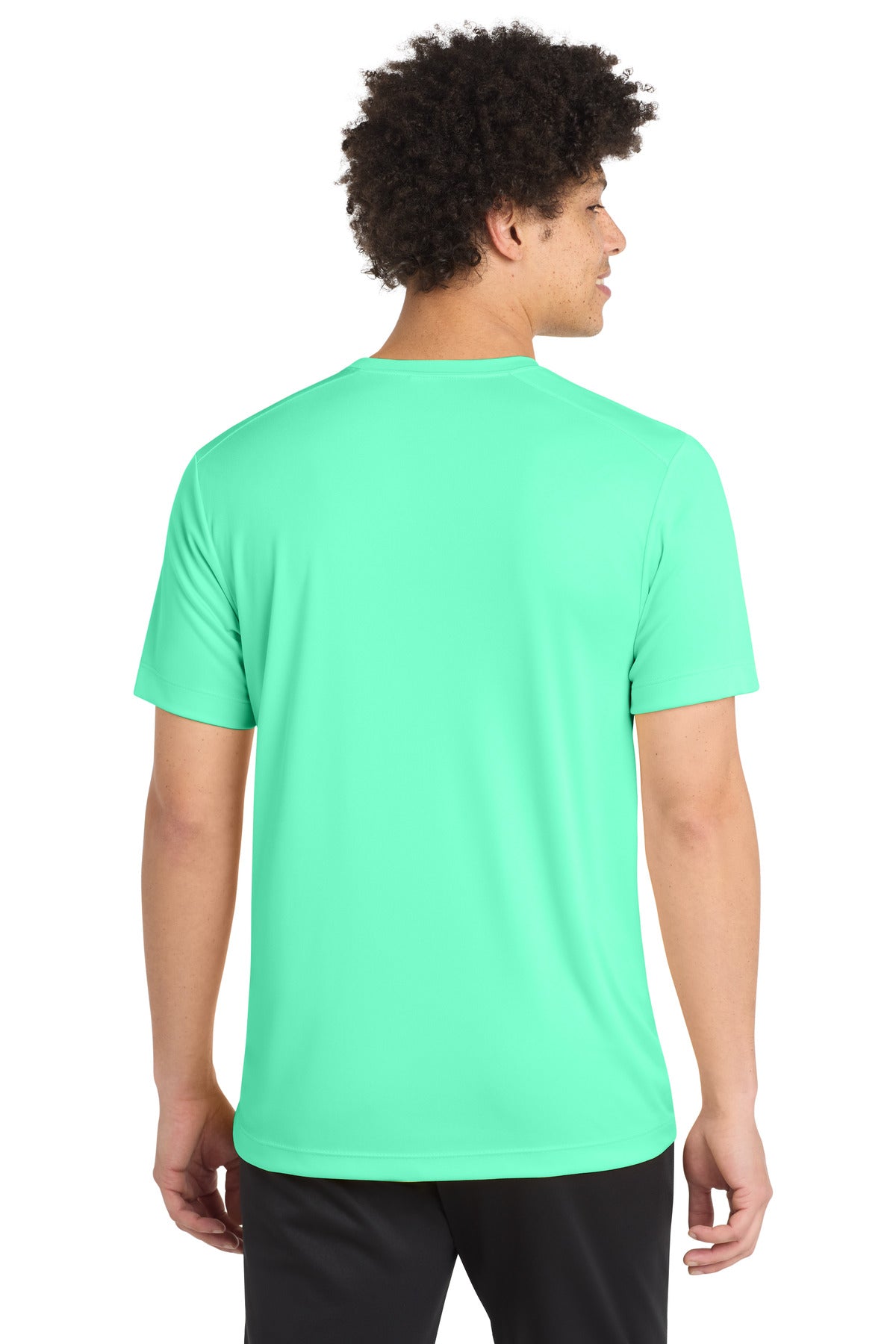 Bright Seafoam Sport-Tek Posi-UV Pro Tee. ST420 plain