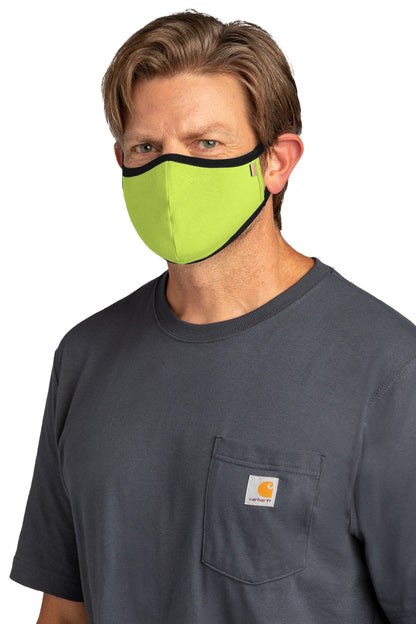 BrightLime Carhartt Cotton Ear Loop Face Mask (3 pack) CT105160 plain